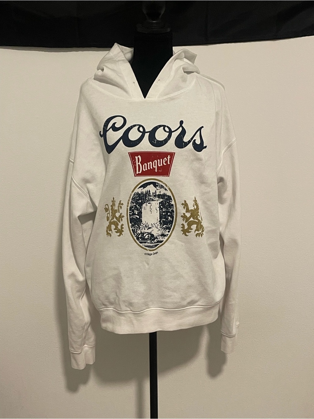 Coors Banquet White Graphic Hoodie